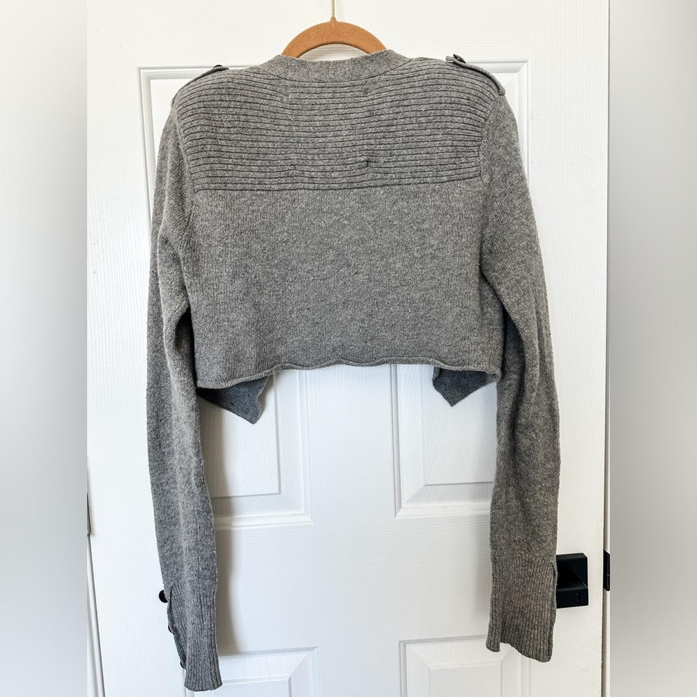 Abercrombie & Fitch Women’s Grey Y2K Cardigan Sweater - Medium - Picture 8 of 9